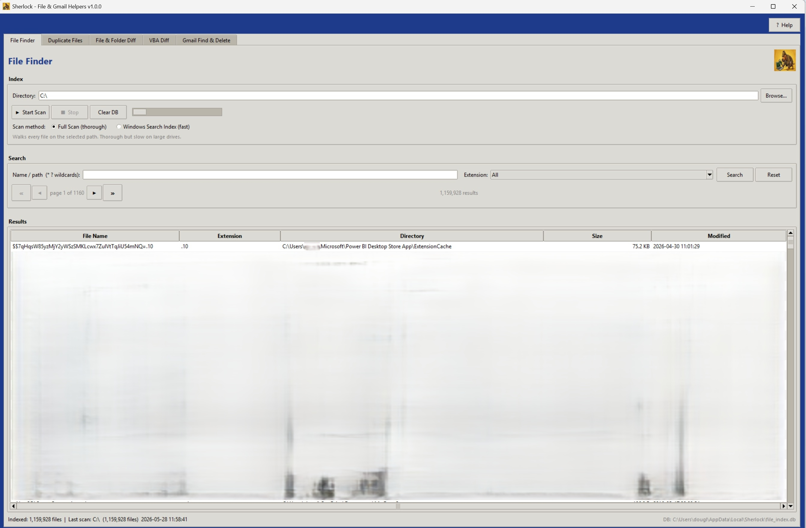 File Finder screenshot